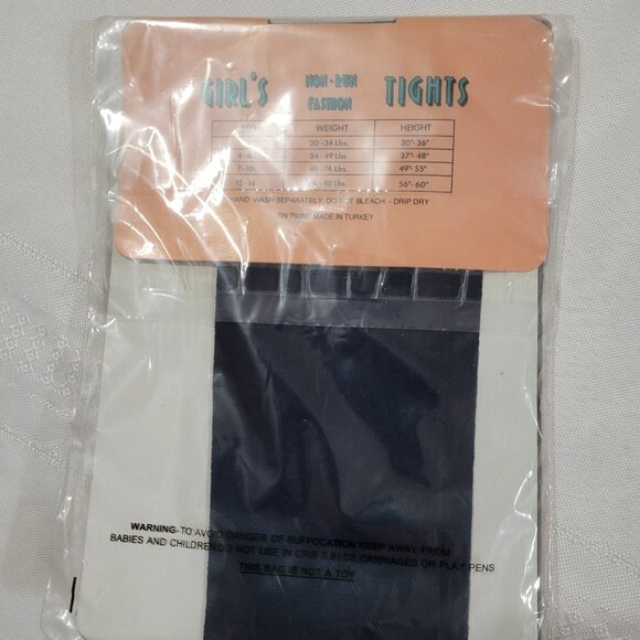 Girls size 1-3 NWT Navy 100% stretch Nylon. - Picture 2 of 2